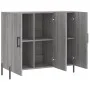 Engineered wood sideboard in Sonoma grey, 90x34x80 cm. by vidaXL, Sideboards - Ref: Foro24-828122, Price: 85,57 €, Discount: %