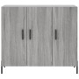 Aparador de madera de ingeniería gris Sonoma 90x34x80 cm de vidaXL, Aparadores - Ref: Foro24-828122, Precio: 86,60 €, Descuen...