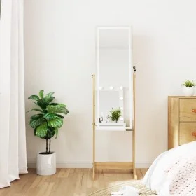 Standing mirror with jewelry box and LED lights by vidaXL, Mirrors - Ref: Foro24-353264, Price: 137,49 €, Discount: %