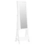 Standspiegel mit Schmuckschatulle und weißen LED-Leuchten von vidaXL, Spiegel - Ref: Foro24-353265, Preis: 138,87 €, Rabatt: %