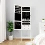 Standspiegel mit Schmuckschatulle und weißen LED-Leuchten von vidaXL, Spiegel - Ref: Foro24-353265, Preis: 138,87 €, Rabatt: %