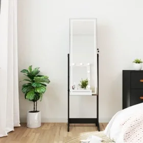 Standing mirror with jewelry box and black LED lights by vidaXL, Mirrors - Ref: Foro24-353263, Price: 127,98 €, Discount: %