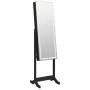 Standing mirror with jewelry box and black LED lights by vidaXL, Mirrors - Ref: Foro24-353263, Price: 127,98 €, Discount: %