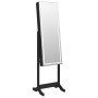Standing mirror with jewelry box and black LED lights by vidaXL, Mirrors - Ref: Foro24-353263, Price: 129,92 €, Discount: %