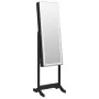 Standing mirror with jewelry box and black LED lights by vidaXL, Mirrors - Ref: Foro24-353263, Price: 127,98 €, Discount: %