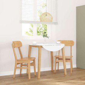 Sillas de comedor 2 unidades madera maciza de caucho Sillas de comedor 2 unidades madera maciza de caucho