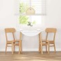 Sillas de comedor 2 unidades madera maciza de caucho