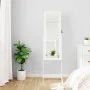Standspiegel mit Schmuckschatulle und weißen LED-Leuchten von vidaXL, Spiegel - Ref: Foro24-353259, Preis: 142,79 €, Rabatt: %