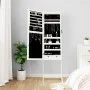 Standspiegel mit Schmuckschatulle und weißen LED-Leuchten von vidaXL, Spiegel - Ref: Foro24-353259, Preis: 142,79 €, Rabatt: %