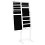 Standspiegel mit Schmuckschatulle und weißen LED-Leuchten von vidaXL, Spiegel - Ref: Foro24-353259, Preis: 142,79 €, Rabatt: %