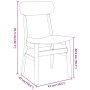 Sillas de comedor con cojines 2uds madera maciza blanco caucho