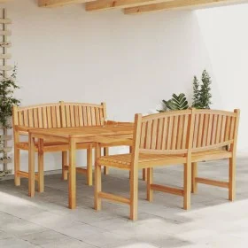 3-piece solid teak wood garden dining set by vidaXL, Garden sets - Ref: Foro24-3157943, Price: 788,01 €, Discount: %