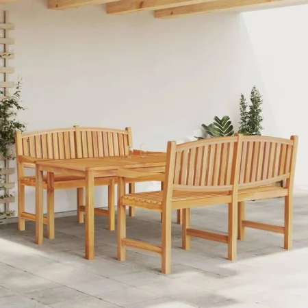 Juego de comedor para jardín 3 pzas madera maciza de teca de vidaXL, Conjuntos de jardín - Ref: Foro24-3157943, Precio: 787,9...