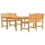 Juego de comedor para jardín 3 pzas madera maciza de teca de vidaXL, Conjuntos de jardín - Ref: Foro24-3157943, Precio: 787,9...