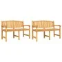 Juego de comedor para jardín 3 pzas madera maciza de teca de vidaXL, Conjuntos de jardín - Ref: Foro24-3157943, Precio: 787,9...