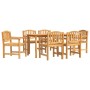 Garten-Essgruppe 7-teilig aus massivem Teakholz von vidaXL, Gartensets - Ref: Foro24-3157932, Preis: 964,64 €, Rabatt: %