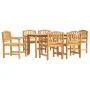 Garten-Essgruppe 7-teilig aus massivem Teakholz von vidaXL, Gartensets - Ref: Foro24-3157932, Preis: 916,79 €, Rabatt: %
