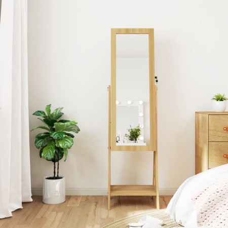 Standing mirror with jewelry box and LED lights by vidaXL, Mirrors - Ref: Foro24-353267, Price: 191,35 €, Discount: %