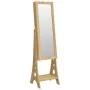 Standing mirror with jewelry box and LED lights by vidaXL, Mirrors - Ref: Foro24-353267, Price: 187,03 €, Discount: %
