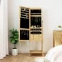 Standing mirror with jewelry box and LED lights by vidaXL, Mirrors - Ref: Foro24-353267, Price: 187,03 €, Discount: %