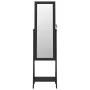 Espejo de pie con joyero y luces LED negro de vidaXL, Espejos - Ref: Foro24-353266, Precio: 122,25 €, Descuento: %