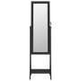 Standing mirror with jewelry box and black LED lights by vidaXL, Mirrors - Ref: Foro24-353266, Price: 124,10 €, Discount: %