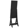 Espejo de pie con joyero y luces LED negro de vidaXL, Espejos - Ref: Foro24-353266, Precio: 122,25 €, Descuento: %