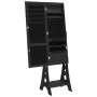 Espejo de pie con joyero y luces LED negro de vidaXL, Espejos - Ref: Foro24-353266, Precio: 122,25 €, Descuento: %