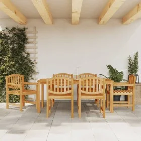 7-teilige Garten-Essgarnitur aus massivem Teakholz von vidaXL, Gartensets - Ref: Foro24-3157934, Preis: 943,44 €, Rabatt: %