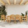 Juego de comedor de jardín 7 piezas madera maciza de teca de vidaXL, Conjuntos de jardín - Ref: Foro24-3157934, Precio: 943,2...