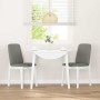 Sillas de comedor con cojines 2uds madera maciza blanco caucho