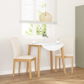 Sillas de comedor con cojines 2 uds madera maciza caucho Sillas de comedor con cojines 2 uds madera maciza caucho