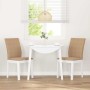 Sillas de comedor con cojines 2uds madera maciza blanco caucho
