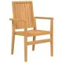 7-piece solid teak wood garden dining set by vidaXL, Garden sets - Ref: Foro24-3157920, Price: 1,00 €, Discount: %