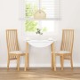 Sillas de comedor con cojines 2 uds madera maciza caucho