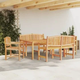 5-teiliges Garten-Essset aus massivem Teakholz von vidaXL, Gartensets - Ref: Foro24-3157945, Preis: 1,00 €, Rabatt: %