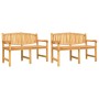 5-teiliges Garten-Essset aus massivem Teakholz von vidaXL, Gartensets - Ref: Foro24-3157945, Preis: 1,00 €, Rabatt: %