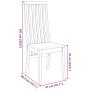 Sillas de comedor 2 unidades madera maciza de caucho