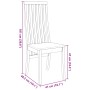 Sillas de comedor 2 unidades madera maciza de caucho blanco