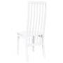 Sillas de comedor 2 unidades madera maciza de caucho blanco