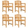Juego de comedor para jardín 5 piezas madera maciza de teca by vidaXL, Garden sets - Ref: Foro24-3157927, Price: 684,35 €, Di...