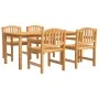 Juego de comedor para jardín 5 piezas madera maciza de teca by vidaXL, Garden sets - Ref: Foro24-3157933, Price: 695,12 €, Di...
