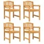 Juego de comedor para jardín 5 piezas madera maciza de teca by vidaXL, Garden sets - Ref: Foro24-3157933, Price: 695,12 €, Di...