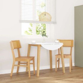 Sillas de comedor 2 unidades madera maciza de caucho