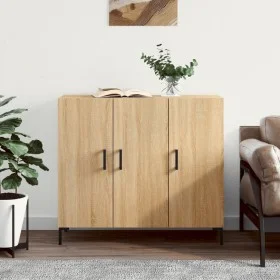 Sonoma Oak Engineered Wood Sideboard 90x34x80 cm by vidaXL, Sideboards - Ref: Foro24-828111, Price: 91,26 €, Discount: %