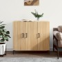 Sideboard aus Sonoma-Eichenholzwerkstoff, 90 x 34 x 80 cm von vidaXL, Sideboards - Ref: Foro24-828111, Preis: 92,37 €, Rabatt: %