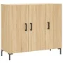 Sonoma Oak Engineered Wood Sideboard 90x34x80 cm by vidaXL, Sideboards - Ref: Foro24-828111, Price: 91,26 €, Discount: %