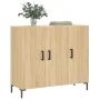 Sonoma Oak Engineered Wood Sideboard 90x34x80 cm by vidaXL, Sideboards - Ref: Foro24-828111, Price: 91,26 €, Discount: %