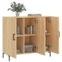 Sonoma Oak Engineered Wood Sideboard 90x34x80 cm by vidaXL, Sideboards - Ref: Foro24-828111, Price: 91,26 €, Discount: %