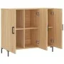 Sonoma Oak Engineered Wood Sideboard 90x34x80 cm by vidaXL, Sideboards - Ref: Foro24-828111, Price: 91,26 €, Discount: %